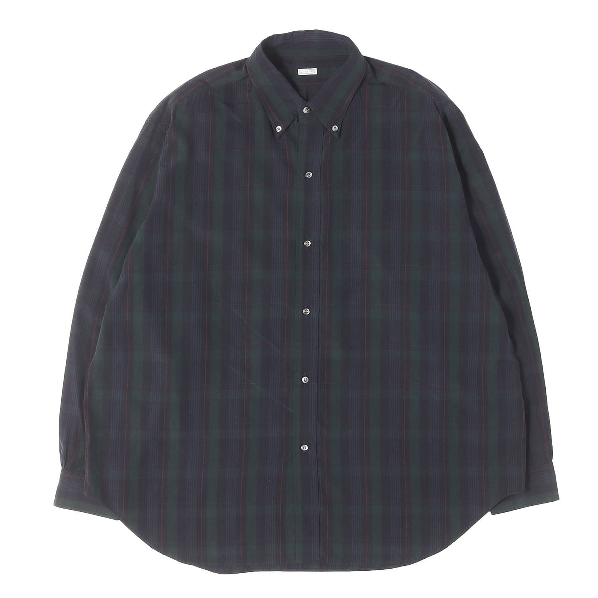 24AW チェック シルクレーヨン ボタンダウン ドレスシャツ (Silk Rayon B.D Shirt)