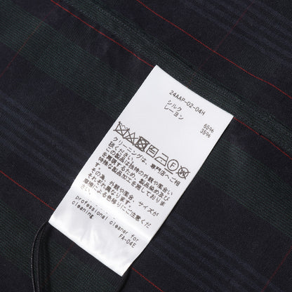 24AW チェック シルクレーヨン ボタンダウン ドレスシャツ (Silk Rayon B.D Shirt)
