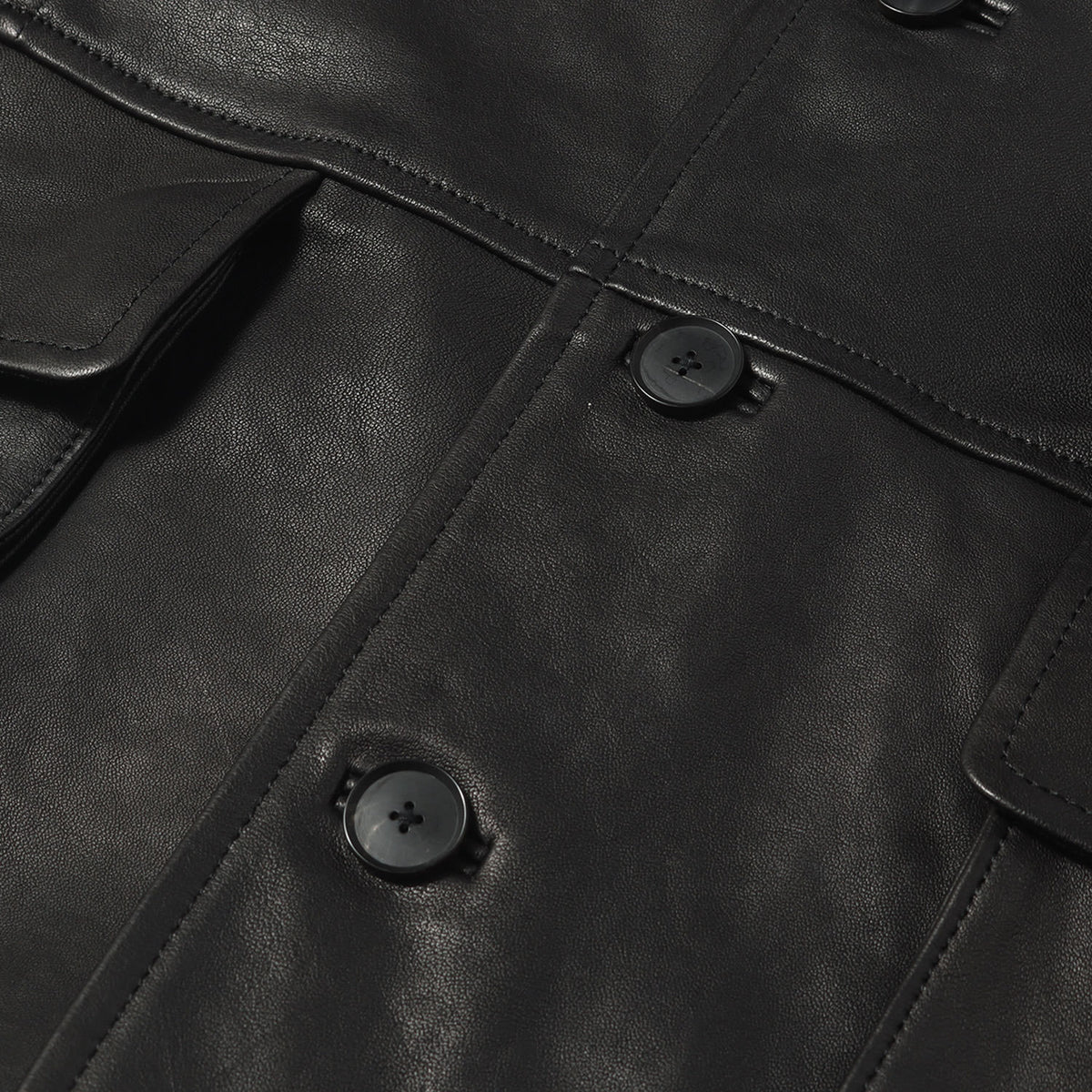 26SS テクスチャード ラムレザー ブルゾン (TEXTURED LAMB LEATHER BLOUSON)
