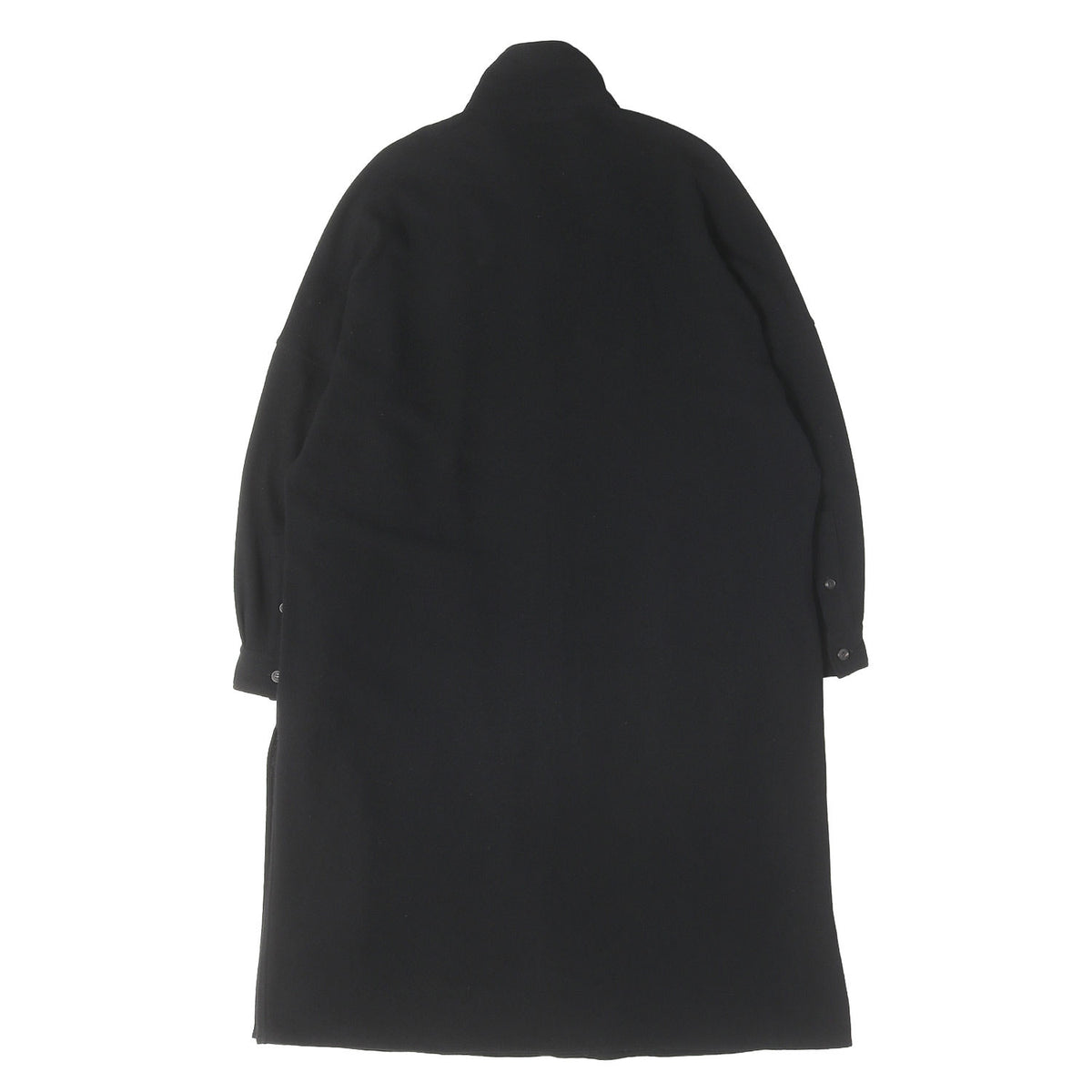 ラップフロント スタンドカラー ロング シャツ(Wrap Front Stand Collar B) / POUR HOMME