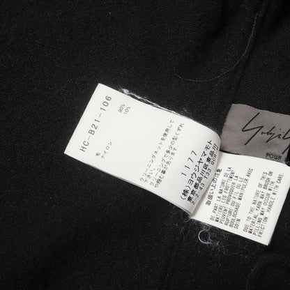 ラップフロント スタンドカラー ロング シャツ(Wrap Front Stand Collar B) / POUR HOMME