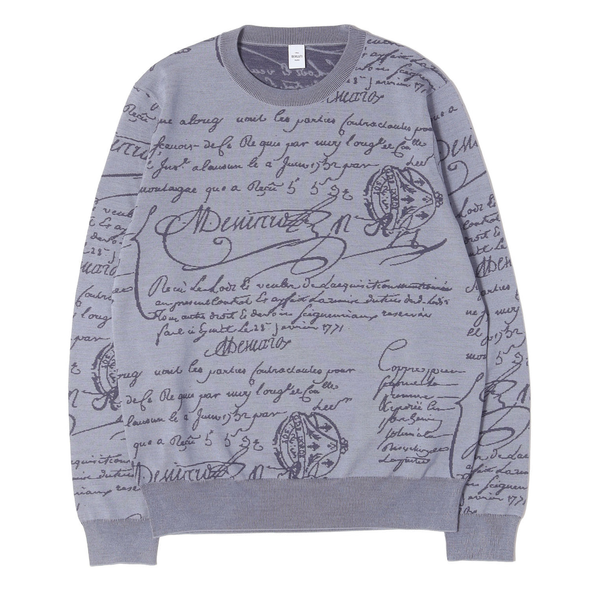 25AW スクリット カリグラフィ ニット セーター
