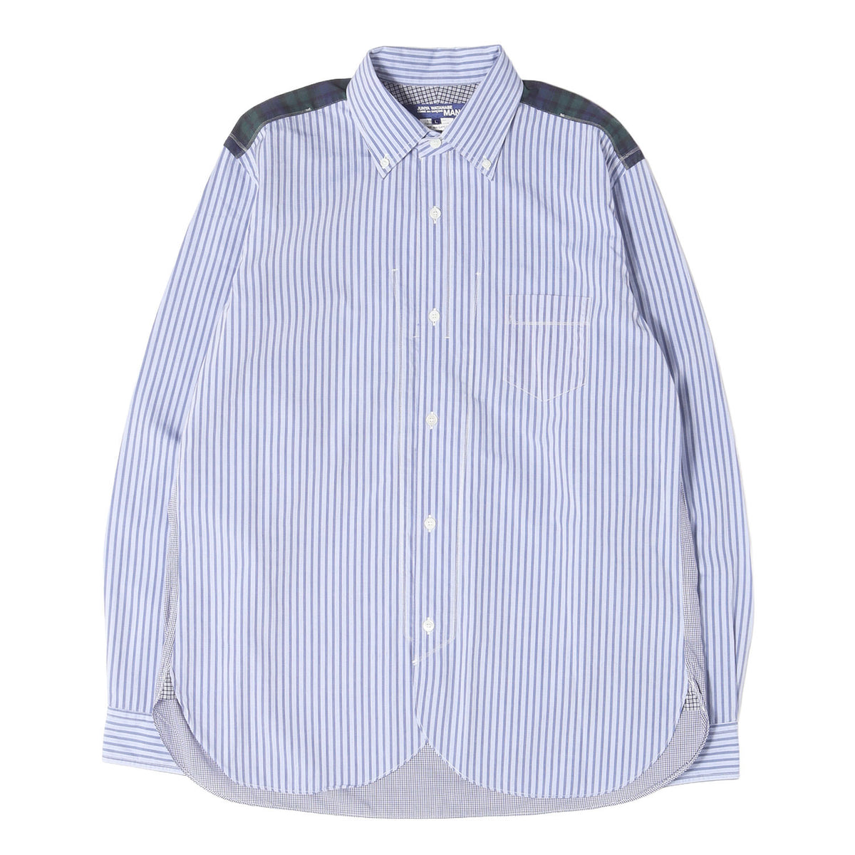 20AW バック切替 ストライプ ボタンダウン ドレスシャツ