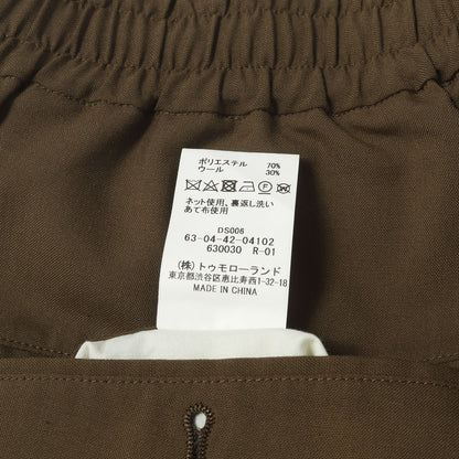 24SS ポリエステル ウール イージーパンツ