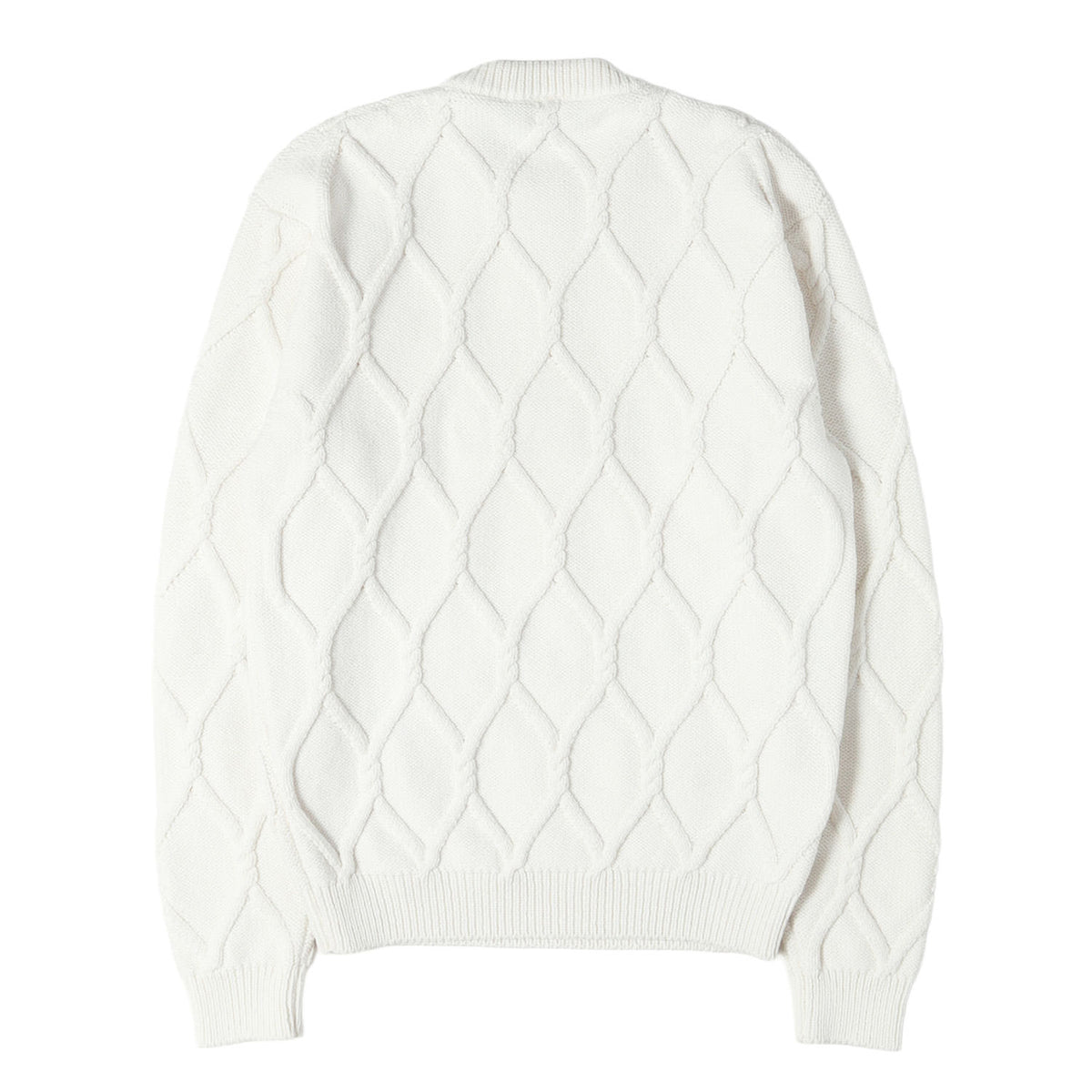 25SS エンベリッシュド ケーブルニット セーター