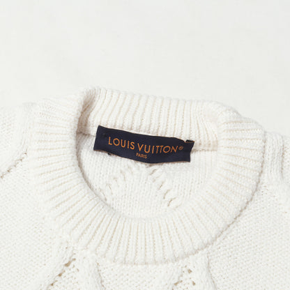 25SS エンベリッシュド ケーブルニット セーター