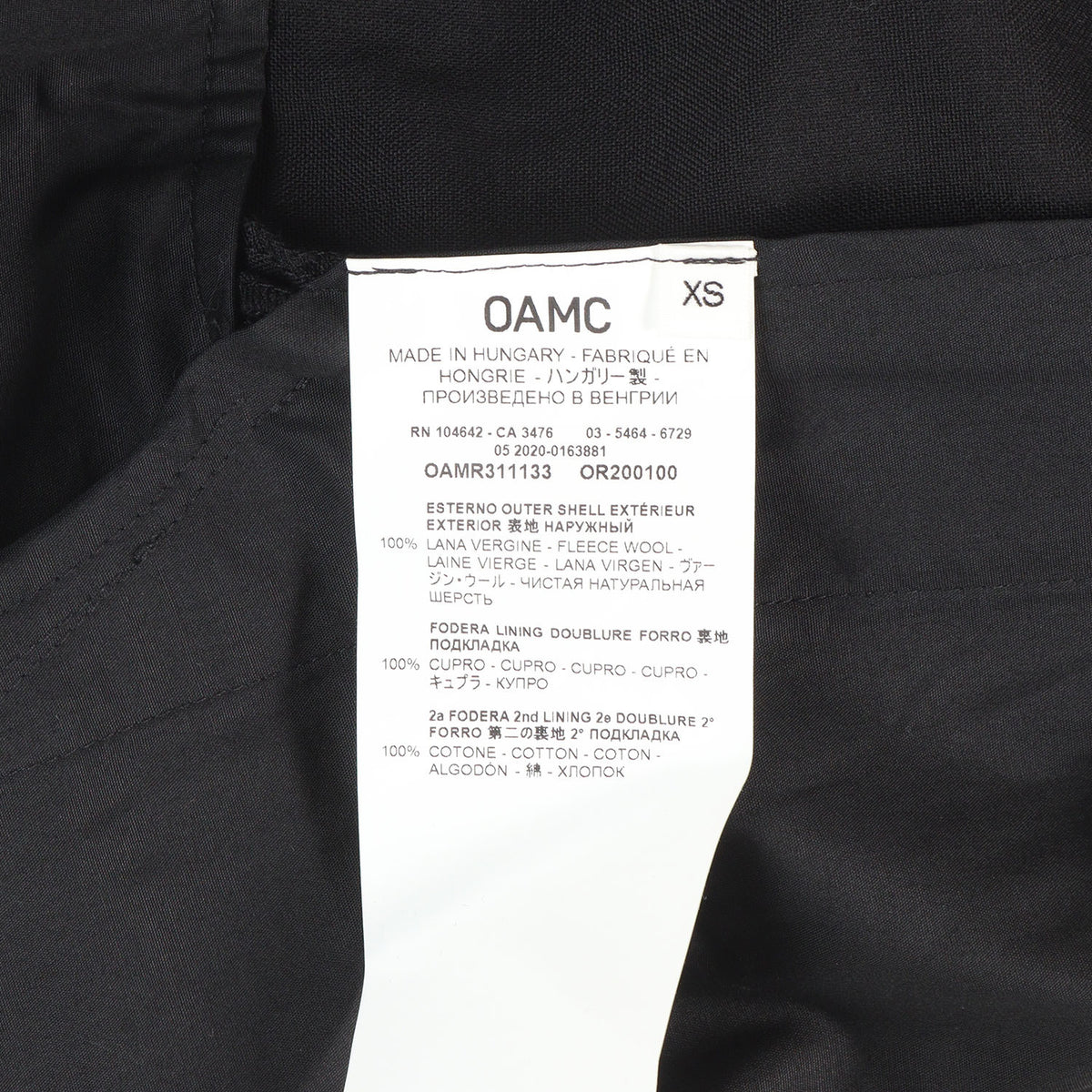 20AW ウール レグパンツ (Regs Pants)