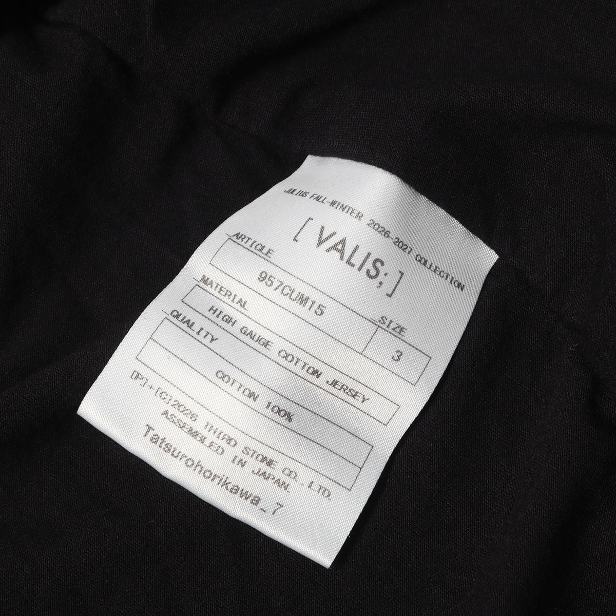 26AW ハイゲージ コットン ジャージー パーカー (HIGH GAUGE COTTON JERSEY)