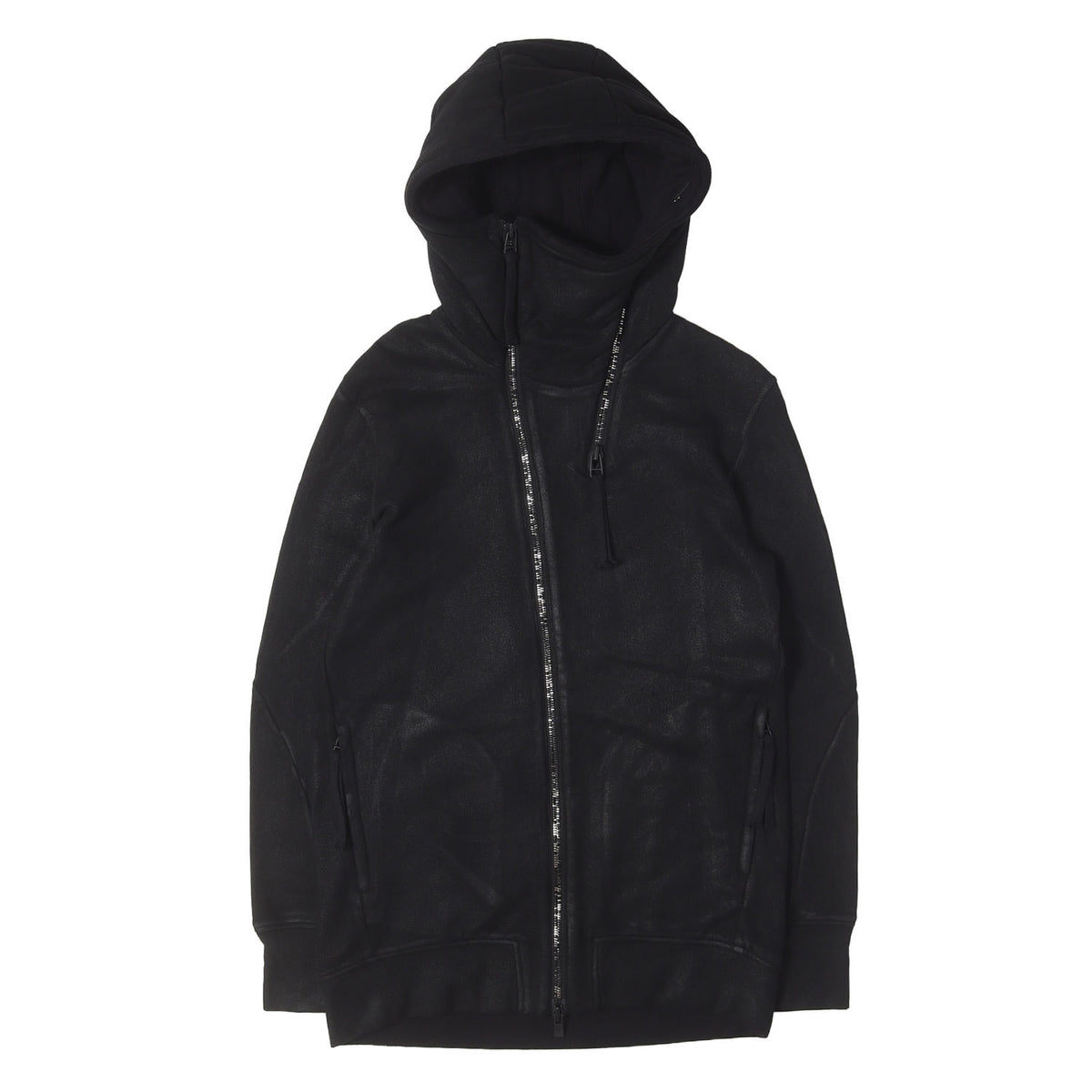 22AW コーティング ダブルジップ フーデッド ジャケット (Coating Double Zip Hooded Jacket)