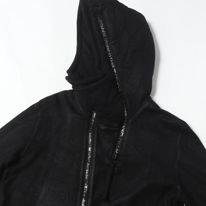22AW コーティング ダブルジップ フーデッド ジャケット (Coating Double Zip Hooded Jacket)