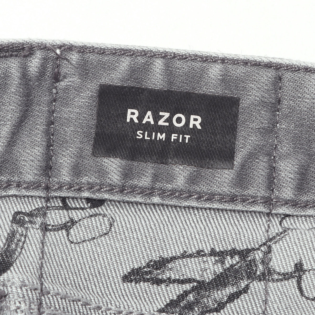 ヴィンテージ加工 スリム テーパード デニム パンツ (RAZOR SLIM FIT)