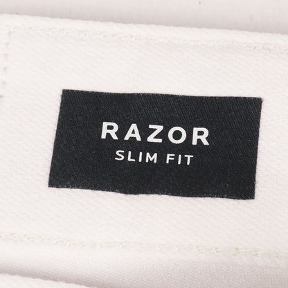 ヴィンテージ加工 スリム テーパード デニム パンツ (RAZOR SLIM FIT)
