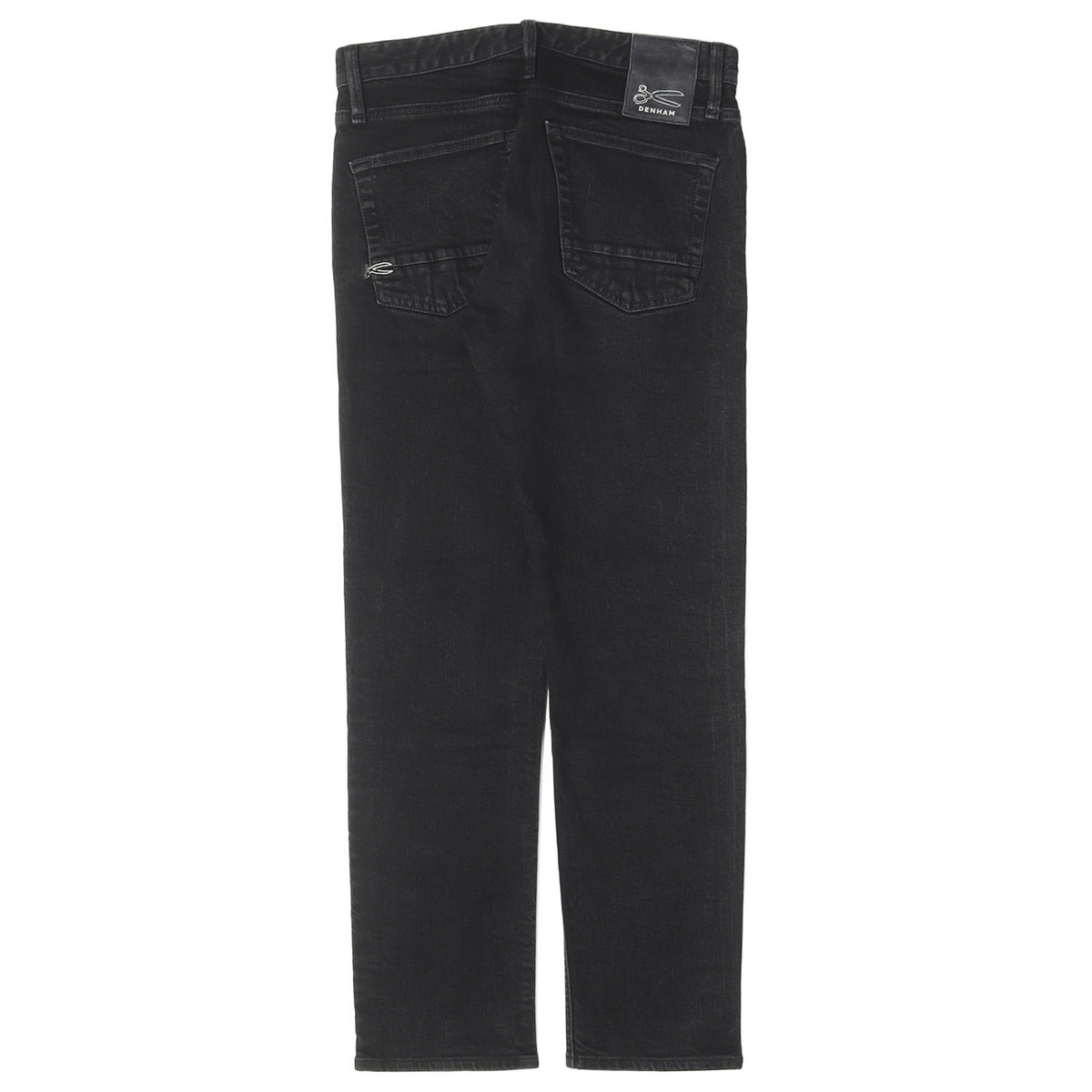 ヴィンテージ加工 スリム テーパード ブラックデニム パンツ (RAZOR SLIM FIT)