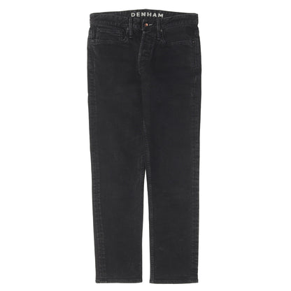 ヴィンテージ加工 スリム テーパード ブラックデニム パンツ (RAZOR SLIM FIT)