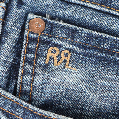 リンスウォッシュ テーパード デニムパンツ (JAPAN WOVEN SELVEDGE DENIM STRAIGHT LEG RINSE)