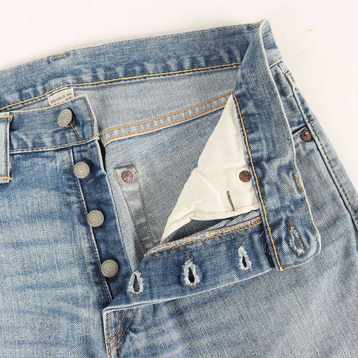 ヴィンテージ加工 スリムフィット セルビッジ デニムパンツ (SLIM FIT JAPAN WOVEN SELVEDGE)