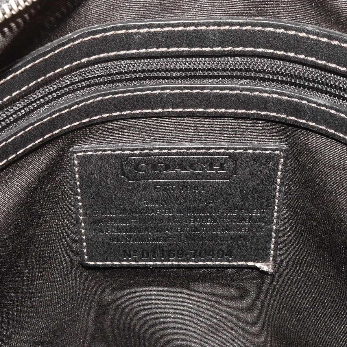 シグネチャー PVCキャンバス ショルダーバッグ (Mini Signature Heritage Stripe Map Bag)