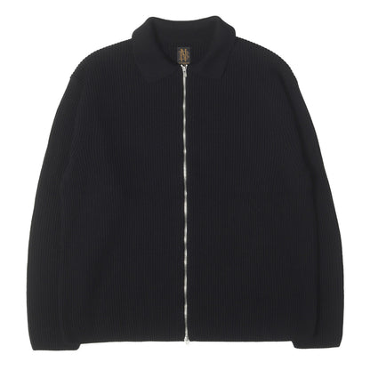 25AW ソリッドウール リブポロ ジップアップ カーディガン (SOLID WOOL RIB POLO ZIP UP CARDIGAN)