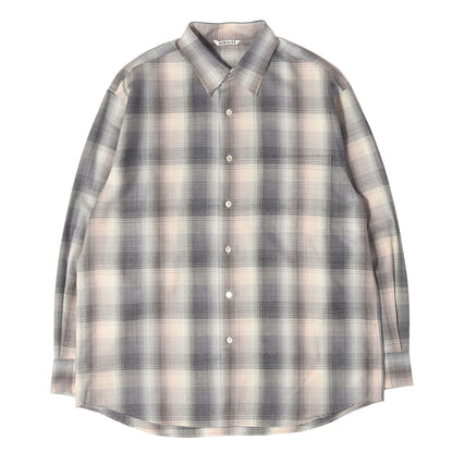 24AW ヘリンボンチェック スーパーライトウール シャツ (SUPER LIGHT WOOL CHECK SHIRT)