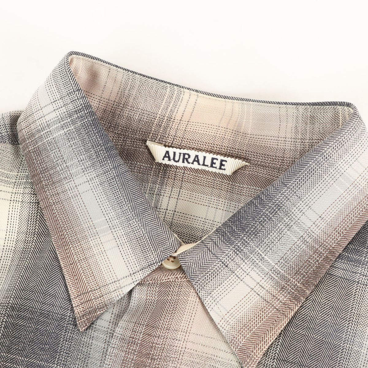 24AW ヘリンボンチェック スーパーライトウール シャツ (SUPER LIGHT WOOL CHECK SHIRT)
