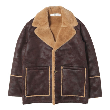 23AW SHERIDAN ワイドラペル フェイクムートン ジャケット