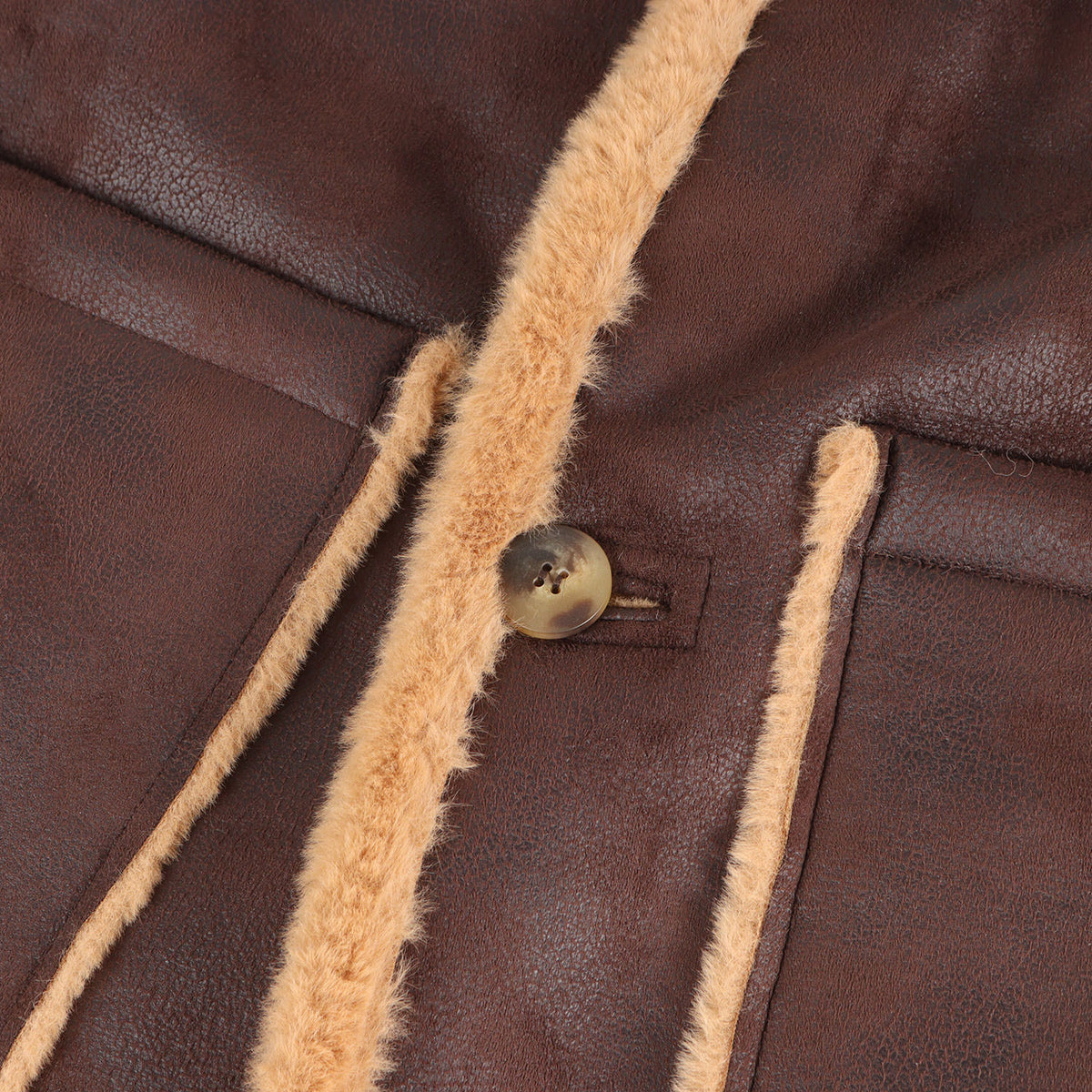23AW SHERIDAN ワイドラペル フェイクムートン ジャケット