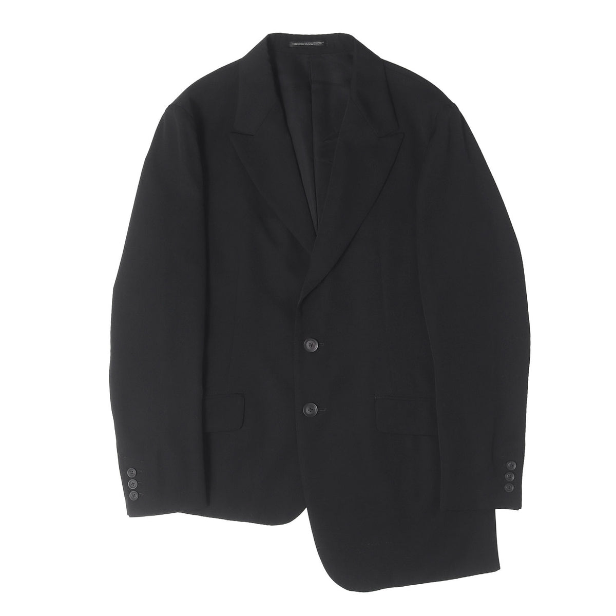 20AW ピークドラペル アンバランス ジャケット (PEAK LAPEL UNBALANCE JACKET) / POUR HOMME