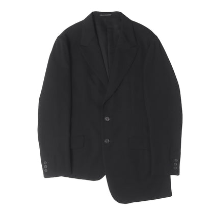 20AW ピークドラペル アンバランス ジャケット (PEAK LAPEL UNBALANCE JACKET) / POUR HOMME