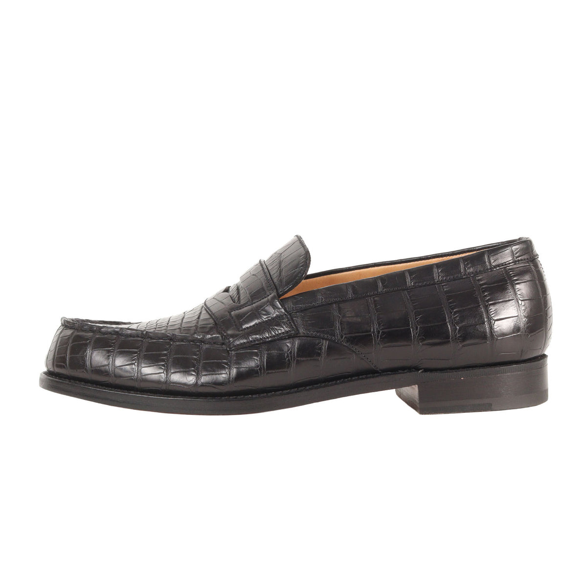 180 Loafer Black Alligator (11418811801F)