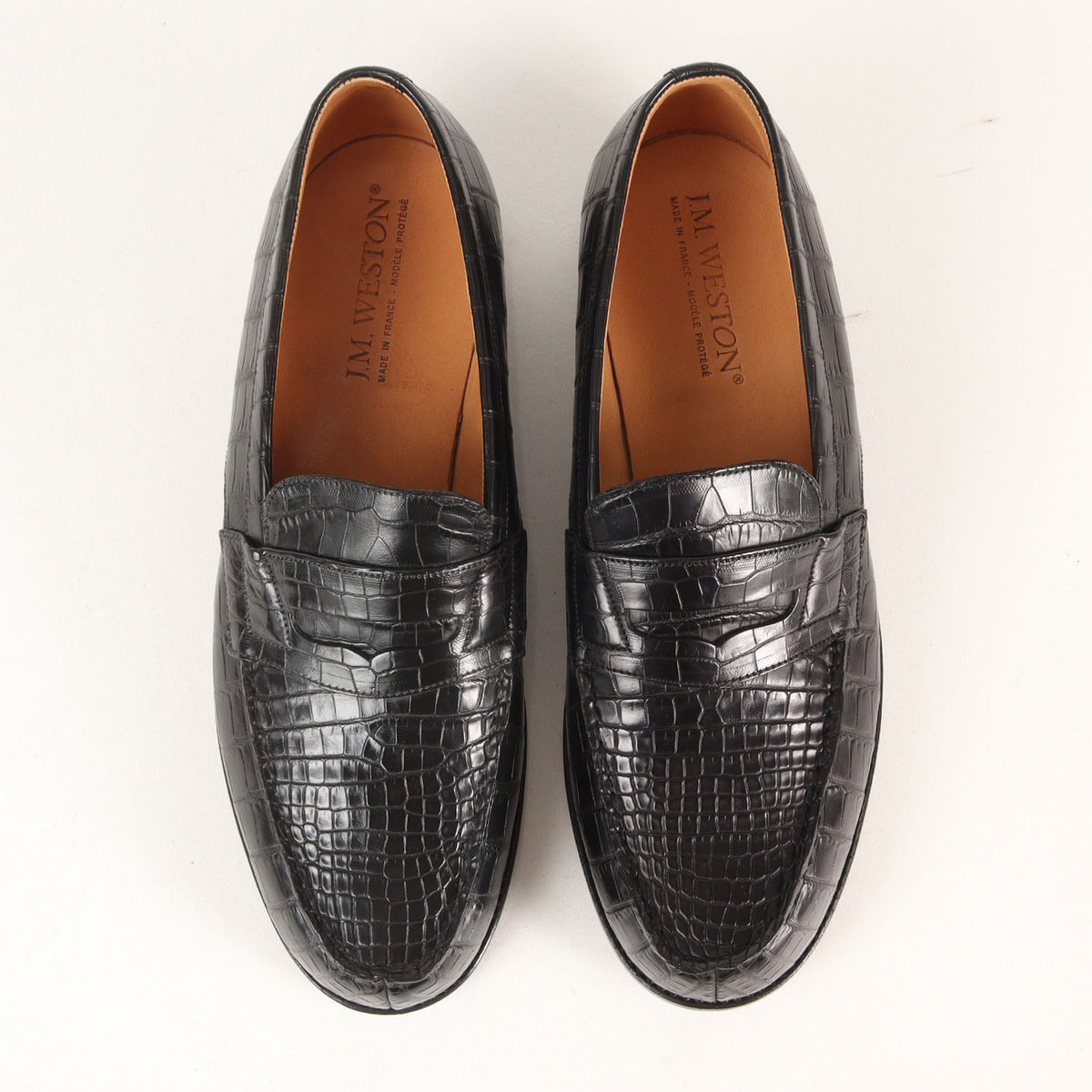 180 Loafer Black Alligator (11418811801F)