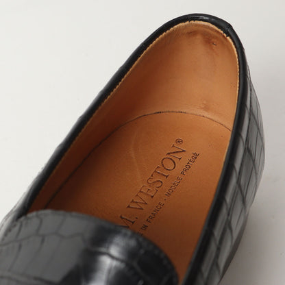 180 Loafer Black Alligator (11418811801F)