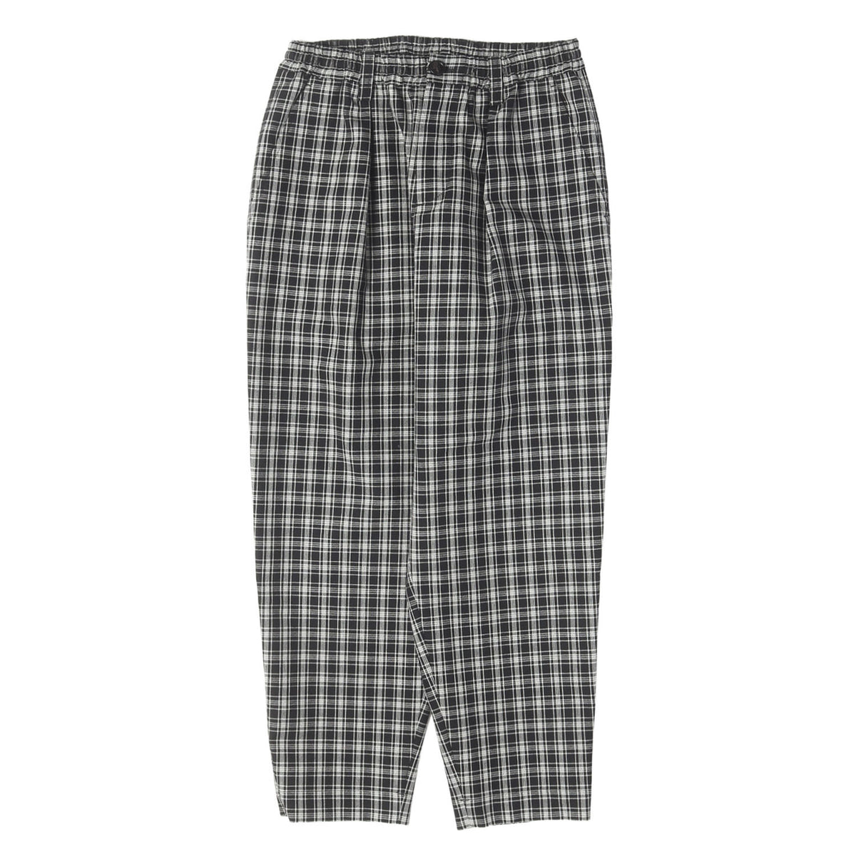 25AW ワンタック チェック テーパード スラックス パンツ