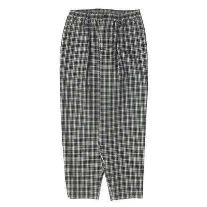 25AW ワンタック チェック テーパード スラックス パンツ