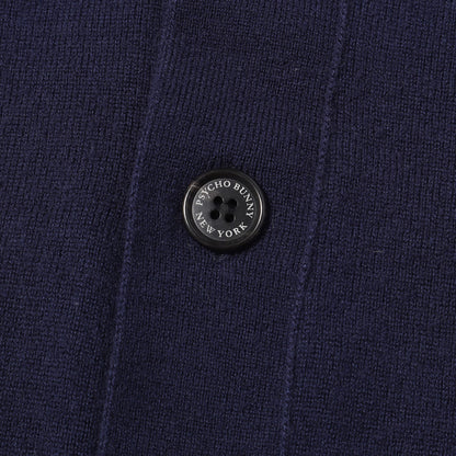 24AW バニーロゴパターン スタンドカラー ニット カーディガン / MADE IN JAPAN