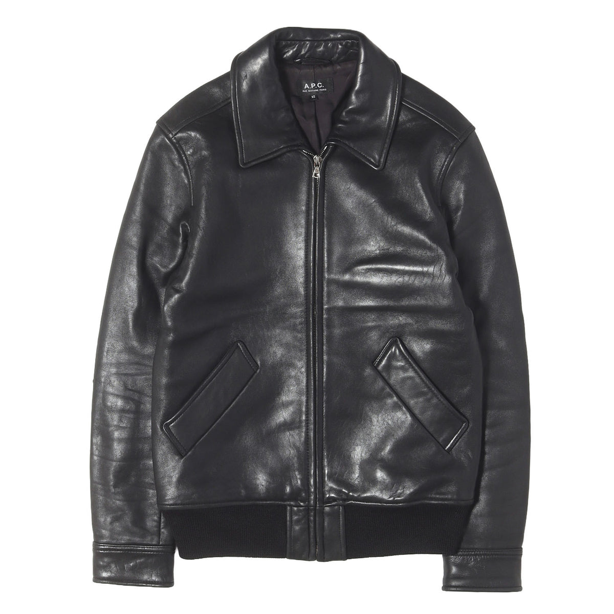 A.P.C. (アーペーセー) シープレザー モト ブルゾン (MOTO BLOUSON) - ブランド古着の通販・買取 | BEEGLE ...