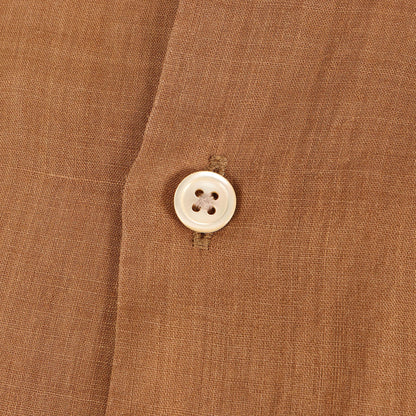 ハイカウントラミー バンドカラー シャツ (High Count Ramie Band Collar Shirt)