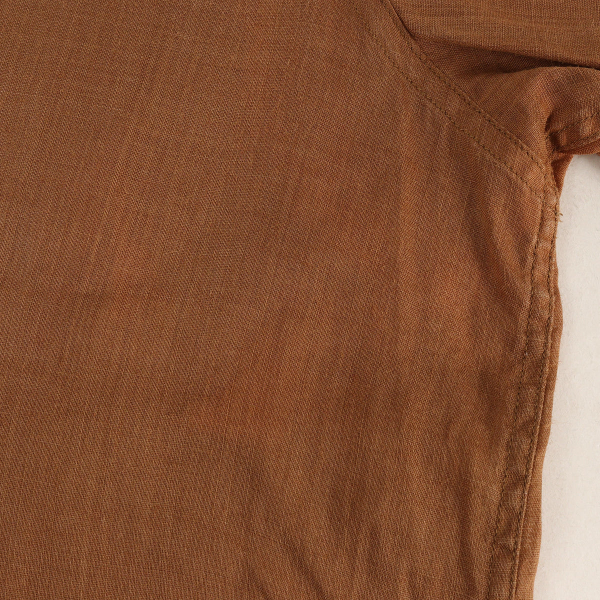 ハイカウントラミー バンドカラー シャツ (High Count Ramie Band Collar Shirt)