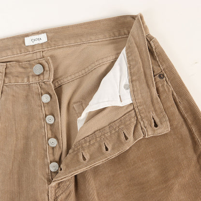 22AW スビンコットン コーデュロイ ストレート 5P パンツ