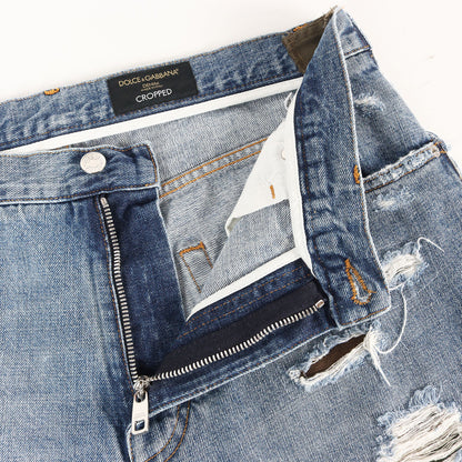 ダメージリペア加工 ドッキング カーゴ デニムパンツ (DOCKING DENIM PANT) / CROPPED