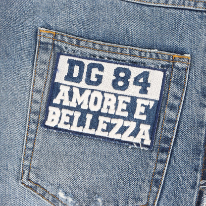 ダメージリペア加工 ドッキング カーゴ デニムパンツ (DOCKING DENIM PANT) / CROPPED