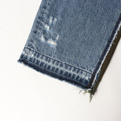 ダメージリペア加工 ドッキング カーゴ デニムパンツ (DOCKING DENIM PANT) / CROPPED