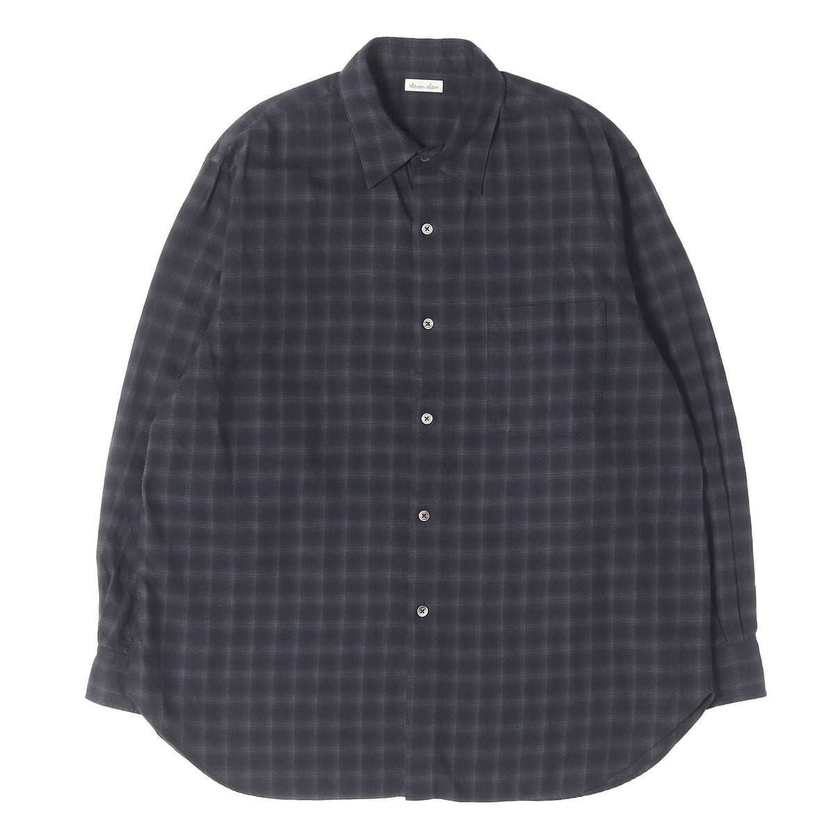 24AW ネル オンブレチェック レギュラーカラー シャツ LOOSE / MADE IN JAPAN