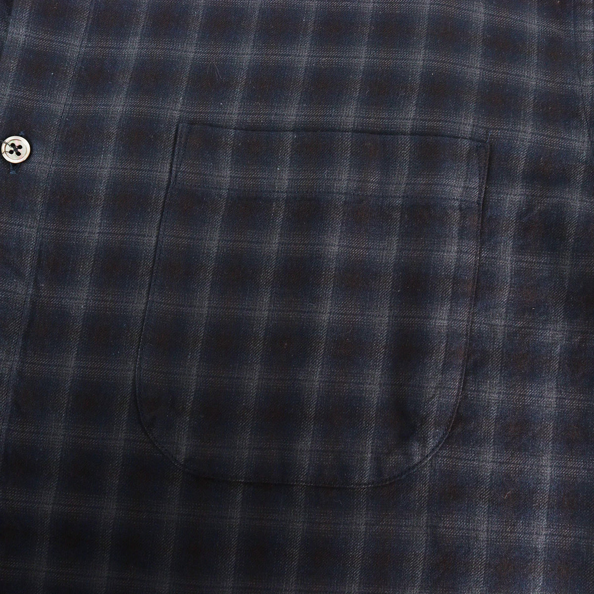 24AW ネル オンブレチェック レギュラーカラー シャツ LOOSE / MADE IN JAPAN