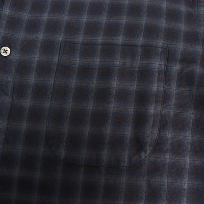 24AW ネル オンブレチェック レギュラーカラー シャツ LOOSE / MADE IN JAPAN