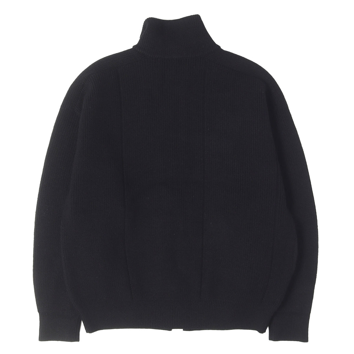 24AW ダブルジップ 編地切替 ドライバーズ ニット カーディガン