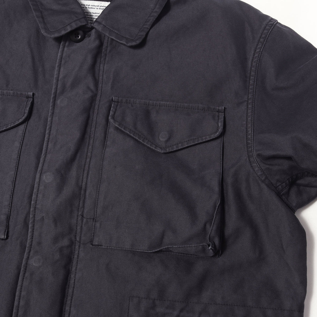 26AW ヴィンテージウォッシュ加工 バックサテン トルーパージャケット (TROOPER JACKET COTTON BACK SATIN VW WITH WINDSTOPPER)