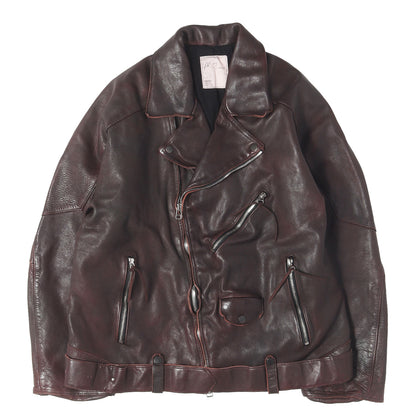 26AW エイジング ホースレザー ベルテッド ジャケット (AGING H.L BELTED JACKET)