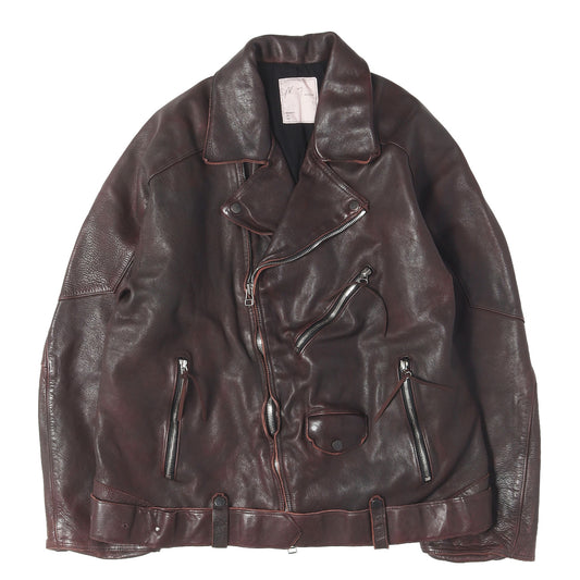 26AW エイジング ホースレザー ベルテッド ジャケット (AGING H.L BELTED JACKET)