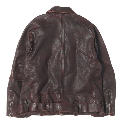 26AW エイジング ホースレザー ベルテッド ジャケット (AGING H.L BELTED JACKET)