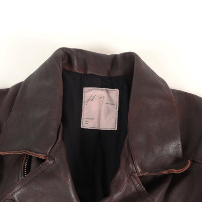 26AW エイジング ホースレザー ベルテッド ジャケット (AGING H.L BELTED JACKET)
